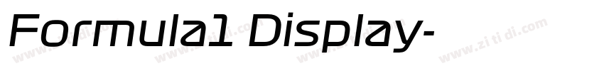 Formula1 Display字体转换 Formula1 Display字体转换